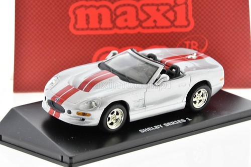 Maxi coche Shelby serie 1 plateado 1/43 20082