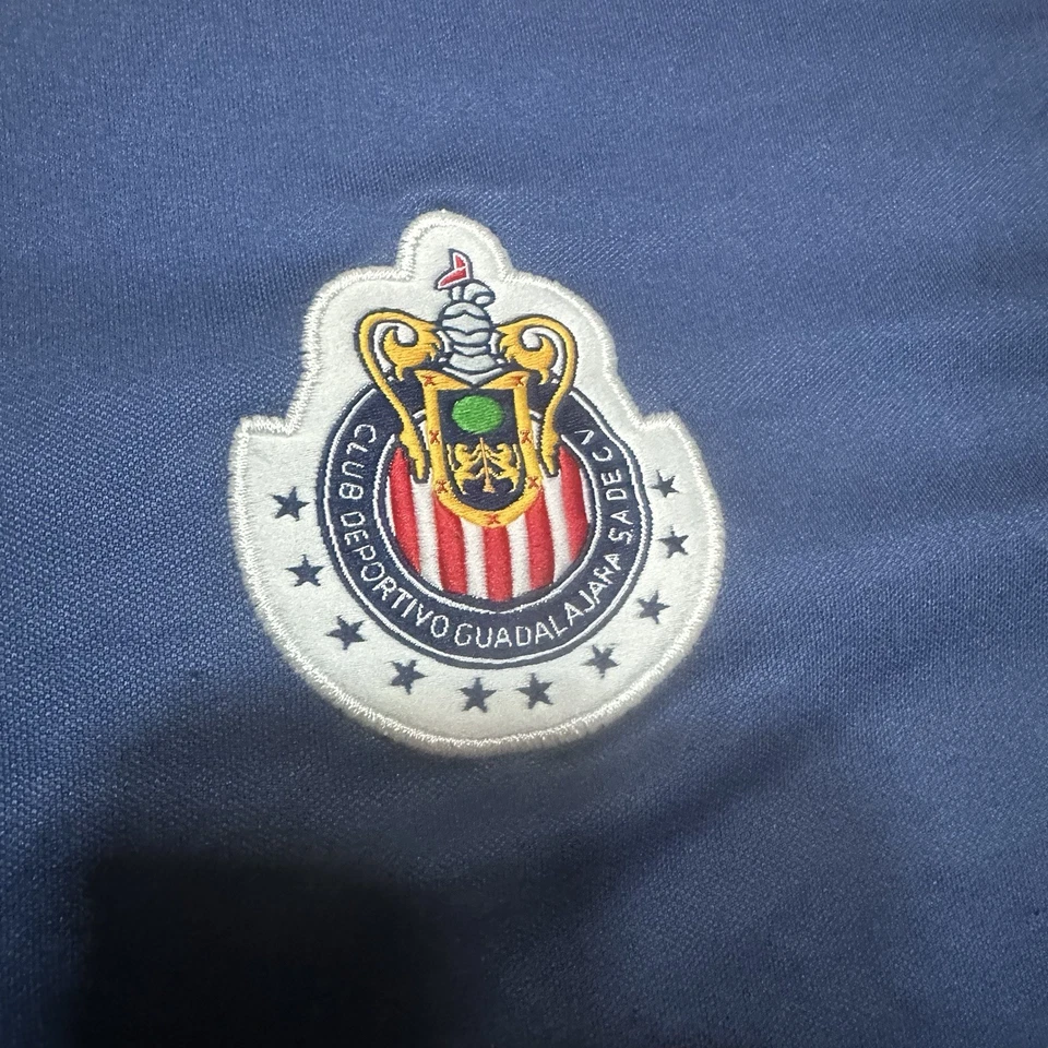 Camiseta de fútbol Club Chivas De Guadalajara de colección para hombre XL azul Reebok 2004-2005 visitante Foto 3 de 4