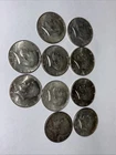 Lot Of 10 40% Silver Kennedy Half Dollars $5 Face Value 1966-1969