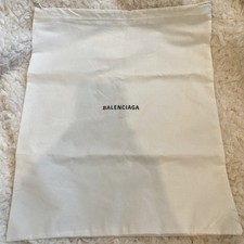 Balenciaga Drawstring Dustbag Purse Shoes Sneakers 14  x17  Cream