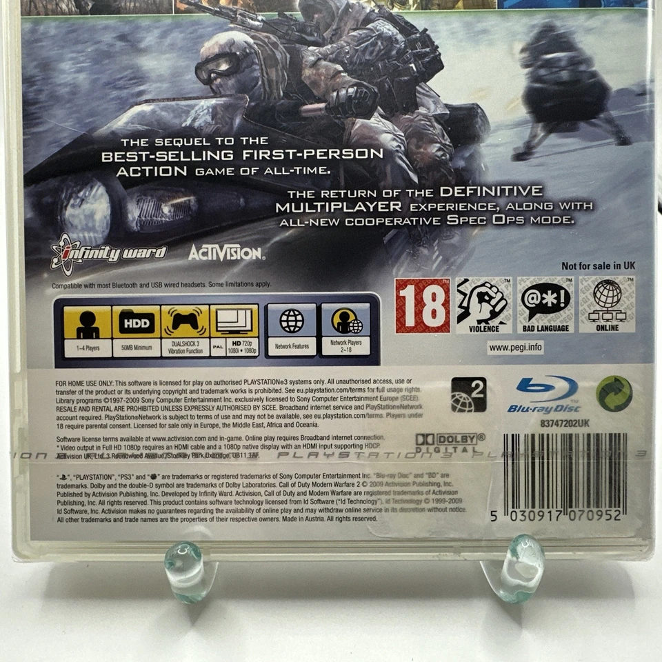PS3 Call of Duty Modern Warfare 2 USK 18 Original verschweißt NEU OVP - Bild 4 von 4
