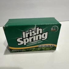 Irish Spring Original Deodorant Bar Soap, 4.0 Ounce Bath Size - Single Bar