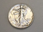1945-S 50C WALKING LIBERTY SILVER HALF DOLLAR PLANCHET ERROR