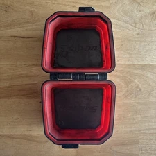 Snap On Magnetic Folding Collapsible Magnetic Dish Tray Holder Red MAGDISH READ!