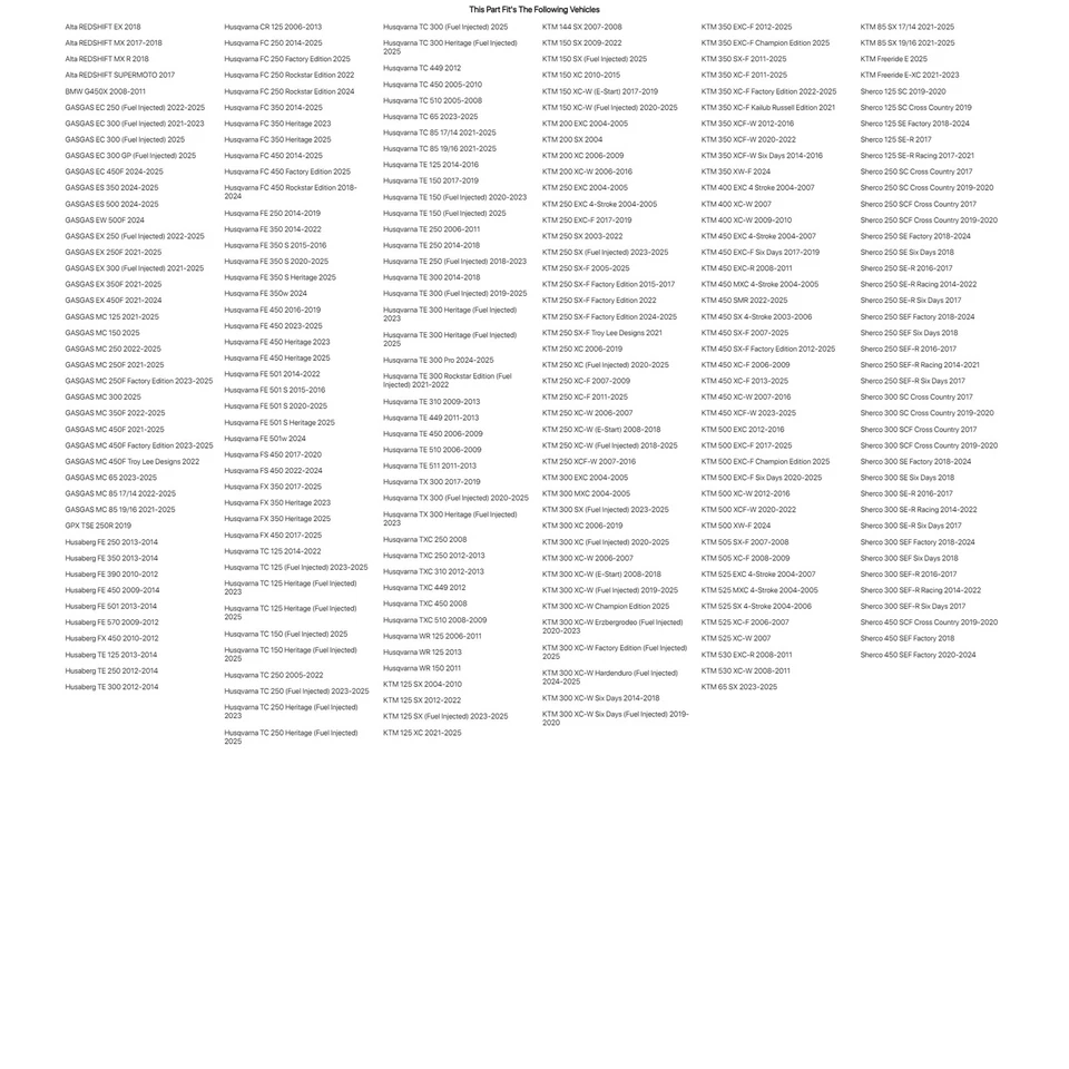 Tusk Brake Pad - Sintered Metal Rear For HUSABERG FE 250 2013-2014 - Image 3 of 4