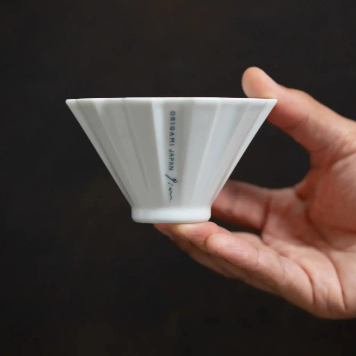 ORIGAMI Pinn Dripper White + Jig Coffee Pour Over LEAVES COFFEE