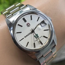 Vintage RADO Green Horse men's automatic watch Date swiss made 1970s