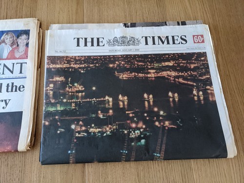 Millennium 1st January 2000 The Times Daily Mail Guardian Lot UK Newspapers - Picture 4 of 7