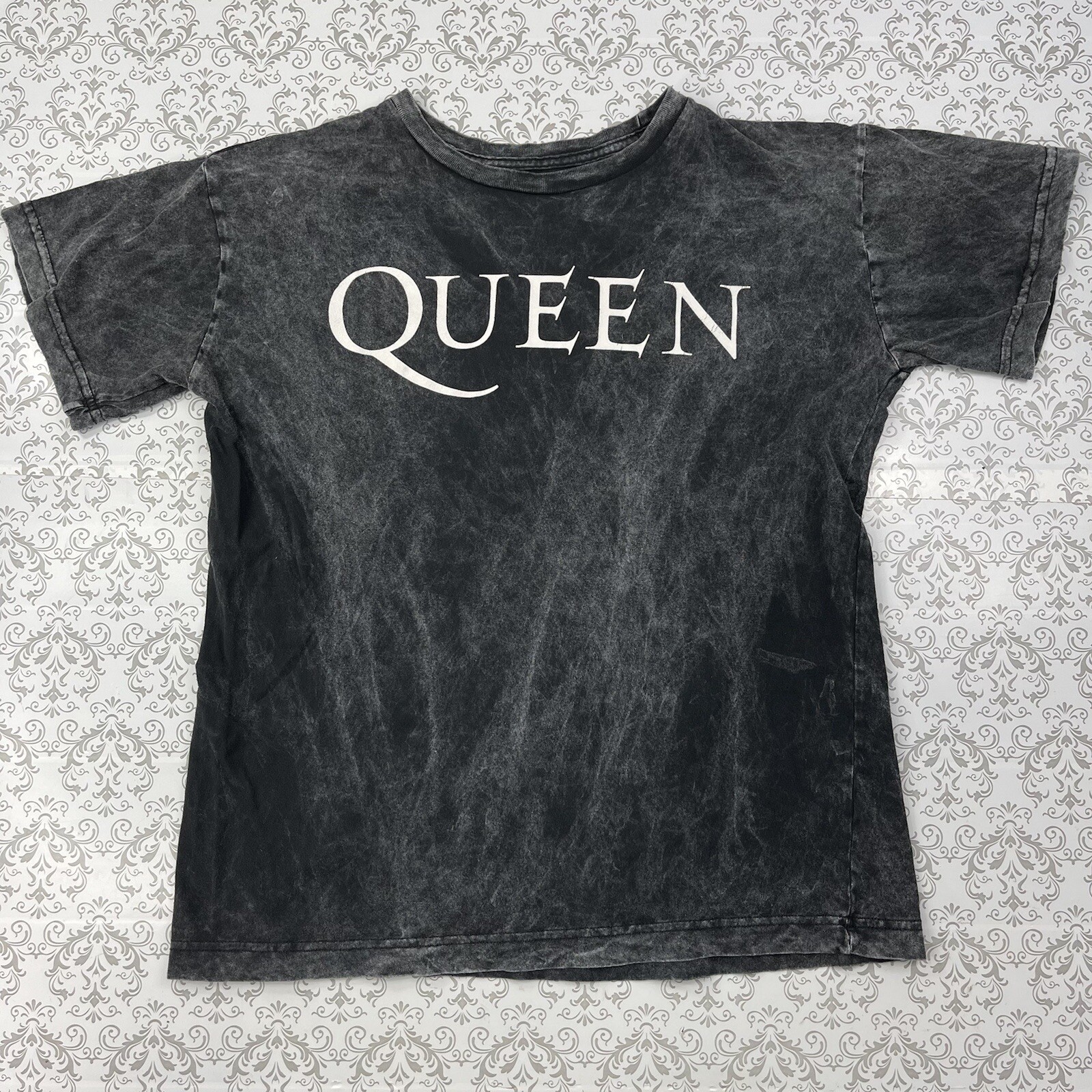 Queen Rock Band Black/White Tie Dye Top TShirt Women… Gem