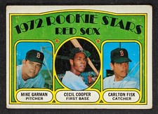 1972 Topps Baseball #79 Red Sox Rookie Stars