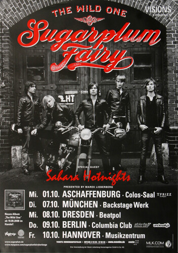 Sugarplum Fairy - The Wild One, Tour 2008 | Konzertplakat | Poster-image