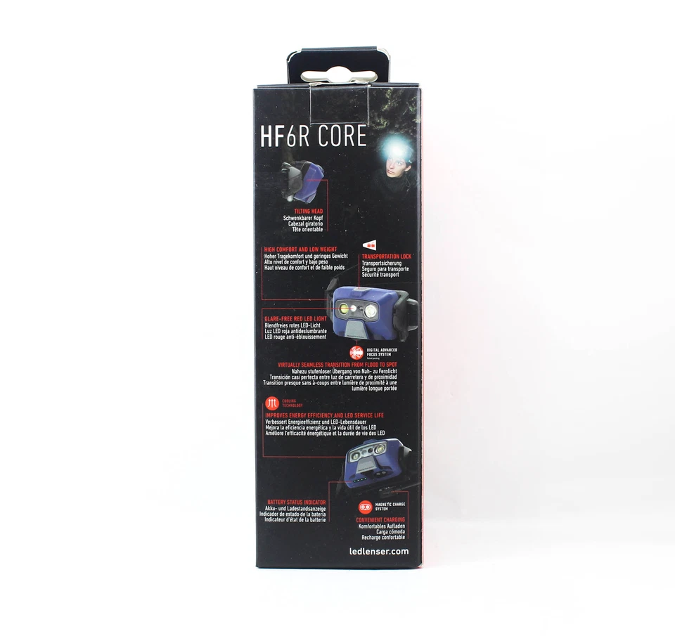 Faro Ledlenser HF6R Core 800 Lúmenes IP68 126g Recargable Azul (4319) Foto 2 de 4