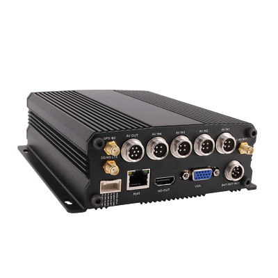 4CH GPS 4G 1080P AHD 2*256GB   Mobile Truck DVR MDVR Video Recorder 4PIN Connect