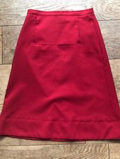 Mango Red A Line Skirt Size