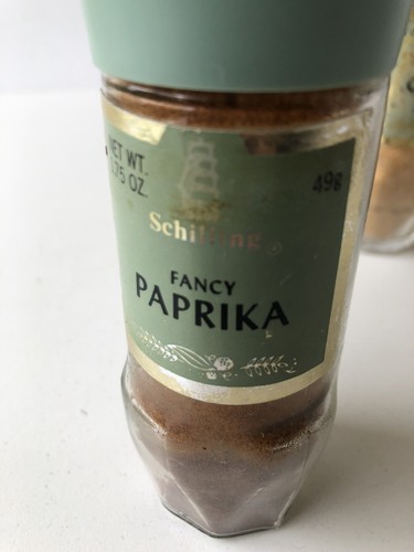 McCormick Schilling Green Label Spice Jars Lot of 3 Paprika Oregano & Onion Salt - Picture 2 of 6
