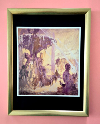 LeRoy Neiman PLACE CONCORDE PARIS Signed Pop Art Mounted & Framed | New 16X12in.
