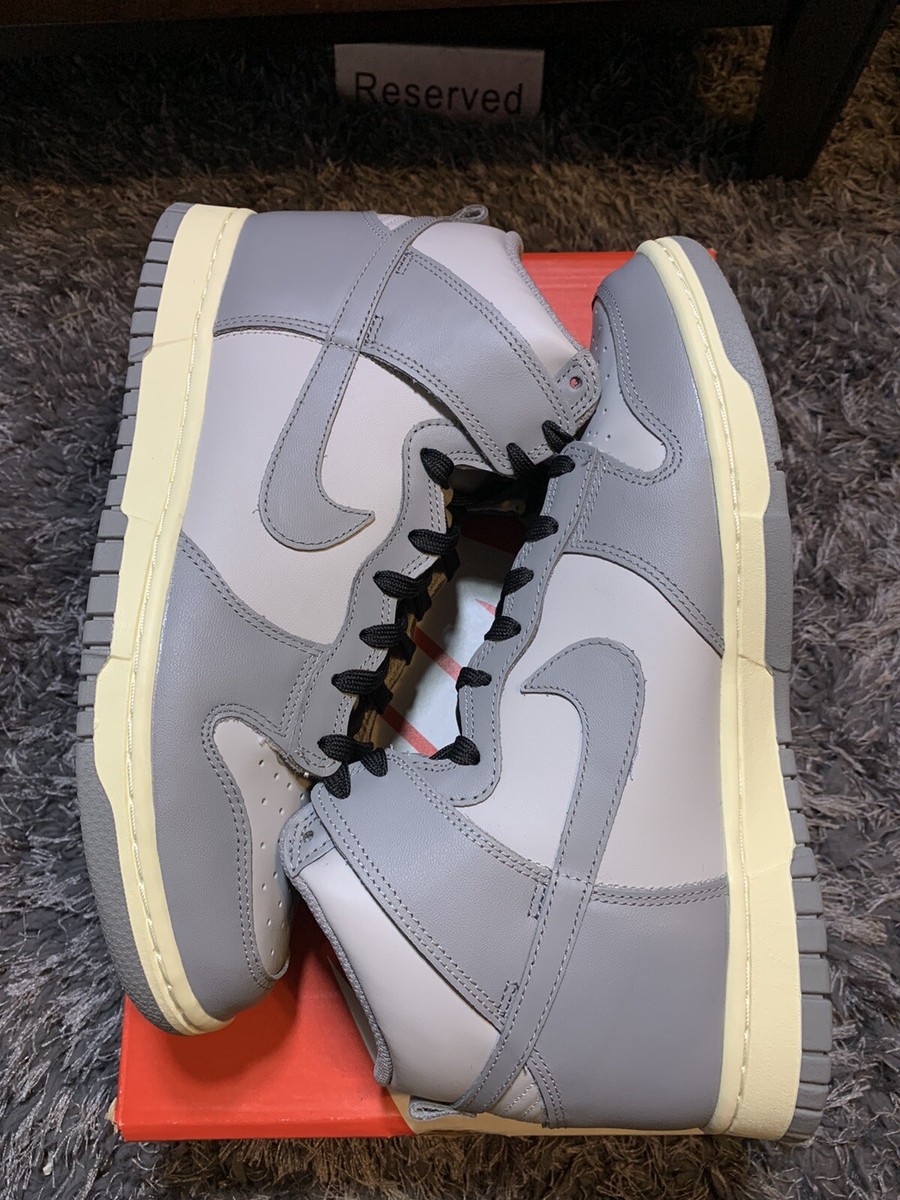 nike dunk high aged grey