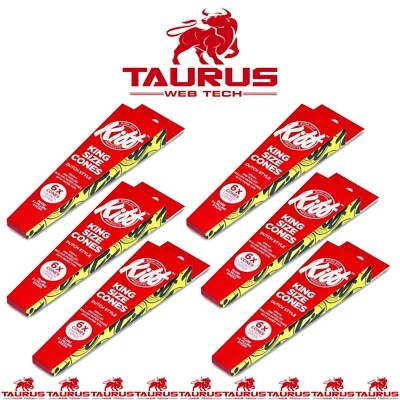 36 x KIFF King Sized Cones Smoking Pre Rolled Tobacco Rolling Paper Fil Stick UK