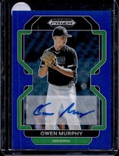 2022 Panini Prizm Draft Picks #PDP20 Owen Murphy Base Autographs Blue #/99