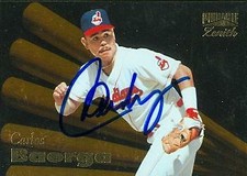 Carlos Baerga autographed Baseball Card (Indians) 1996 Pinnacle Zenith #82