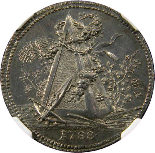 Germany 200th Anniversary of Regensburg Archers Silver Medal  NGC MS 62  (18-6)