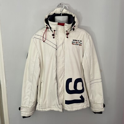 X10 Heritage Quba Sail Jacket WHITE Taped Seam Heritage Mens
