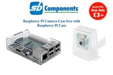 Free Clear Raspberry Camera case with Raspberry Pi 3 Model B Case clear Case