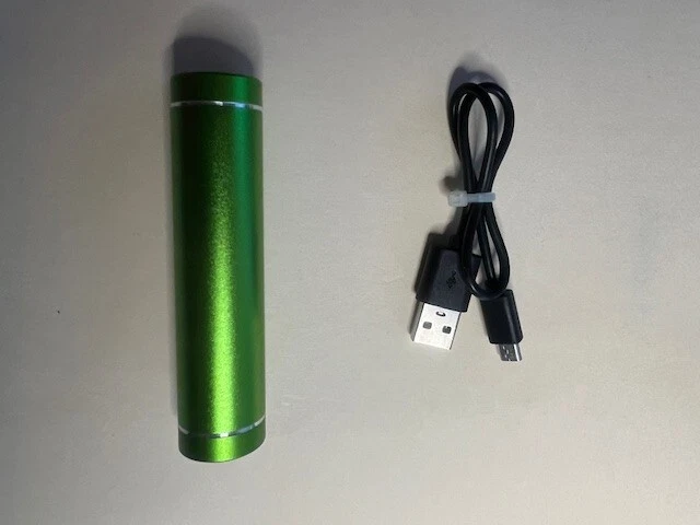 Power Bank - Basic Power Black 2000 mAh Recharge Portable Power Bank  Green