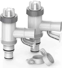 Pool Hose Adapter for Above Ground Swimming Pool, 2 Pack, Gray