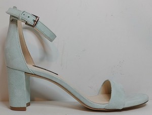 light green block heels