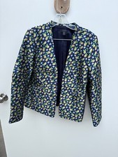 J.Crew Blazer Size 12 Print Lemons S15