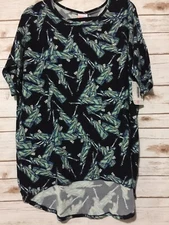 NWT LuLaRoe M IRMA Americana Solid Black Statue Liberty Leggings Material! HTF!!