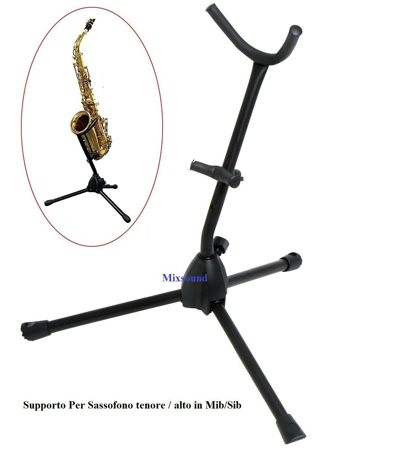 STAND PER SAX REGGISAX SUPPORTO PER SASSOFONO TENORE e SAX ALTO IN MIb SIb