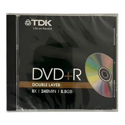 TDK DVD+R Double Layer Rohling 8.5GB 240min 1 Stück NEU & OVP