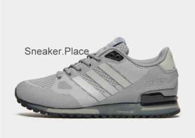 Adidas Originals ZX 750 Woven in Dunkelgrau und Schwarz UK Größe 9