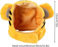 Accesorios para mascotas Tocado para mascotas Corto de felpa Prendas para la cabeza para mascotas Lindo sombrero para gatos. Vendedor UK.