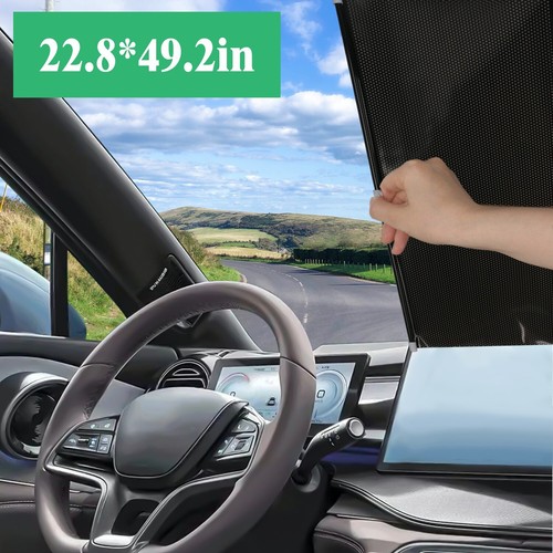 Toyota Front Windshield Sun Shade-Retractable Visor for UV&Heat Block Protection - Foto 10 di 15