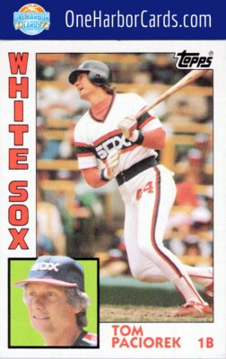 1984 Topps Chicago White Sox Baseball Card #777 Tom Paciorek | eBay