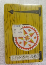 1 Barn Door Hex Symbol Hamilton Plastic Coated Playing Cards SEALED,New VTG