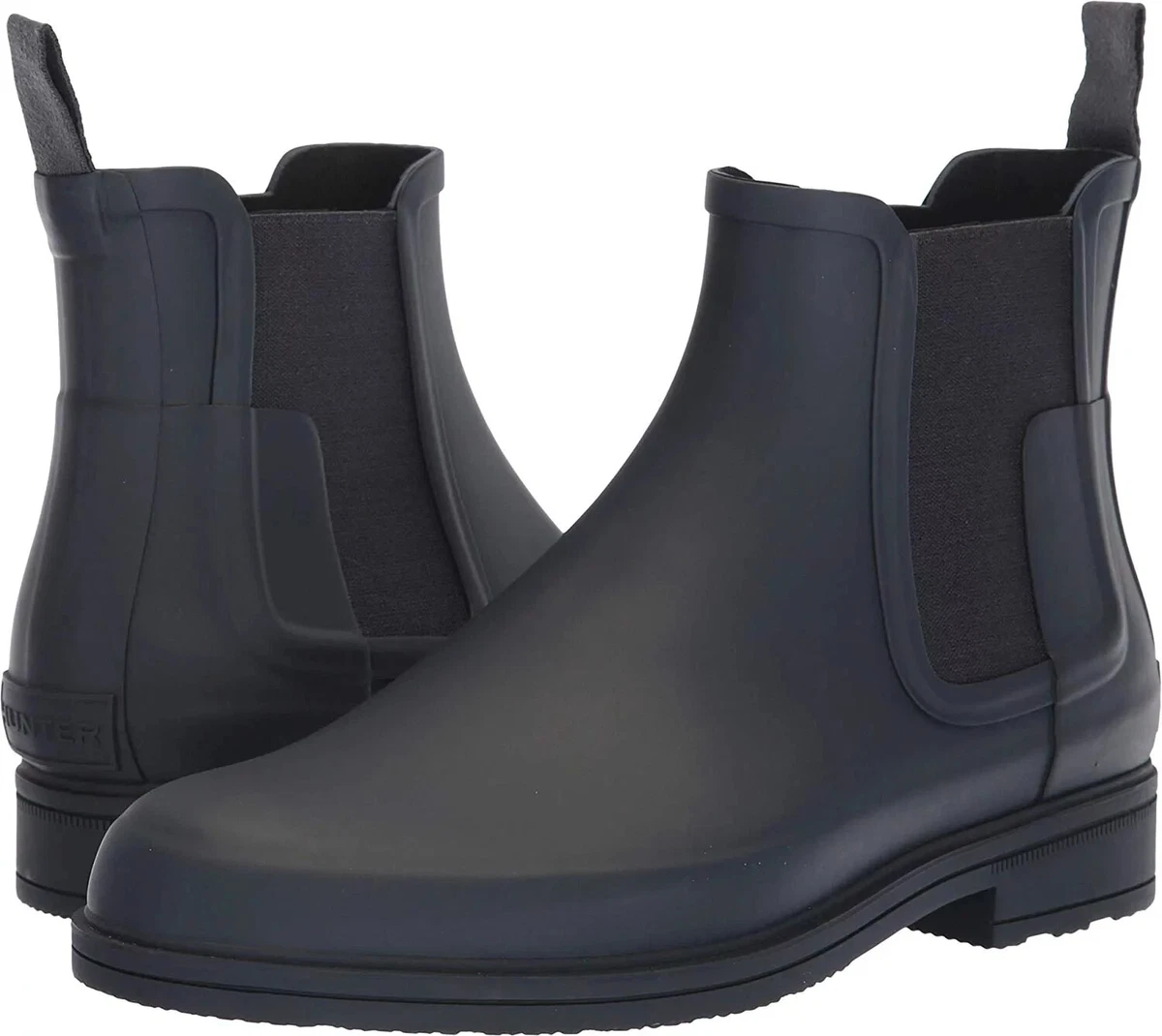 Hunter refined top chelsea boots mens