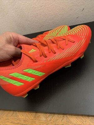 Adidas Predator Edge.3 Low FG Soccer Cleats Orange Green Men Sz 13 Adidas Predator Edge.3 Low FG Soccer Cleats Orange Green  main image 3