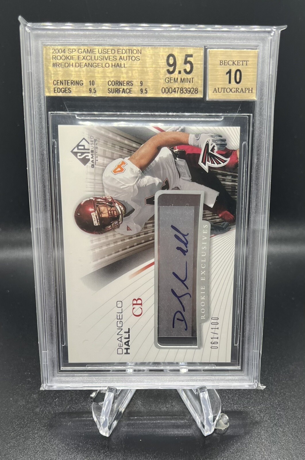 DeAngelo Hall SP Game Used Rookie Exclusives Autograph #REDH Rookie Exclusives-Auto.