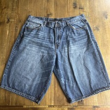 Roca Wear Mens Denim Shorts Blue Jean Jorts Size 40 Baggy 90s Y2K Style