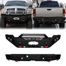 Vijay For 2002-2005 Dodge Ram 1500 New Steel Frontrear Bumper With Winch Plate Vijay For 2002-2005 Dodge Ram 1500 New Steel Frontrear Bumper With Winch Plate