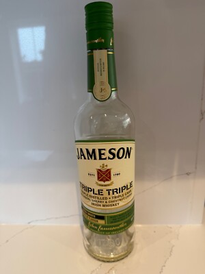 Jameson 'Triple Triple' Triple Distilled Irish Whiskey - Empty Bottle