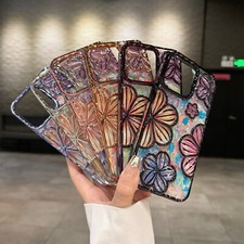 For iPhone 17 Pro Max 16 15 14 13 12 11 Colorful 3D Flower Shockproof Phone Case