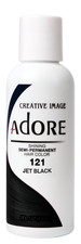Adore Semi Permanent Hair Color, 121 Jet Black 4 oz