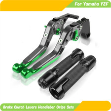 Brake Clutch Levers Handlebar Grips Sets For Yamaha YZF R6 R1 R1M R3 R15 V3 R125
