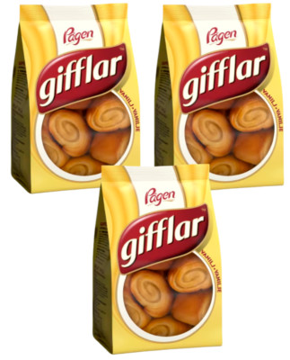 3 bags of 280g Pågen Gifflar Vanilla Rolls || Swedish Pastry Buns | Swedish Fika