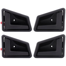 4x Door Handles Black Interior Right Left Front Rear For 1989-98 Suzuki Sidekick